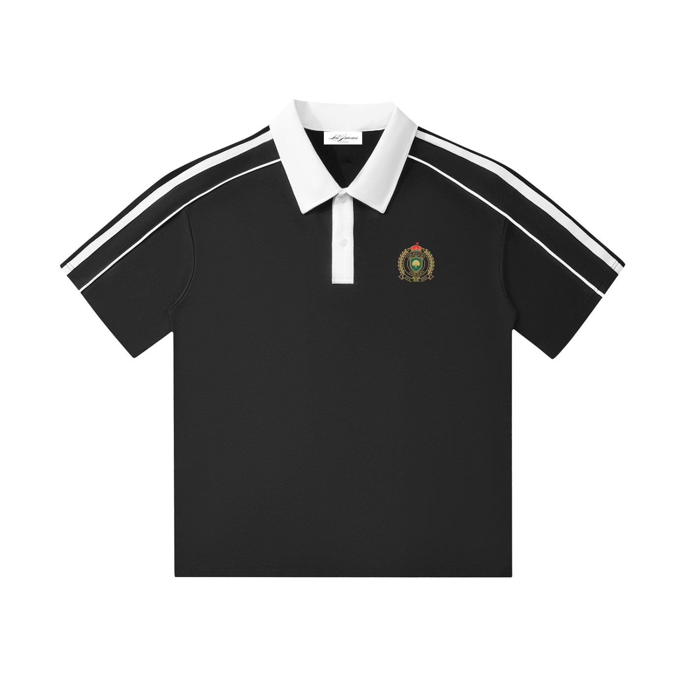 Country Club Crest Two-Tone Polo