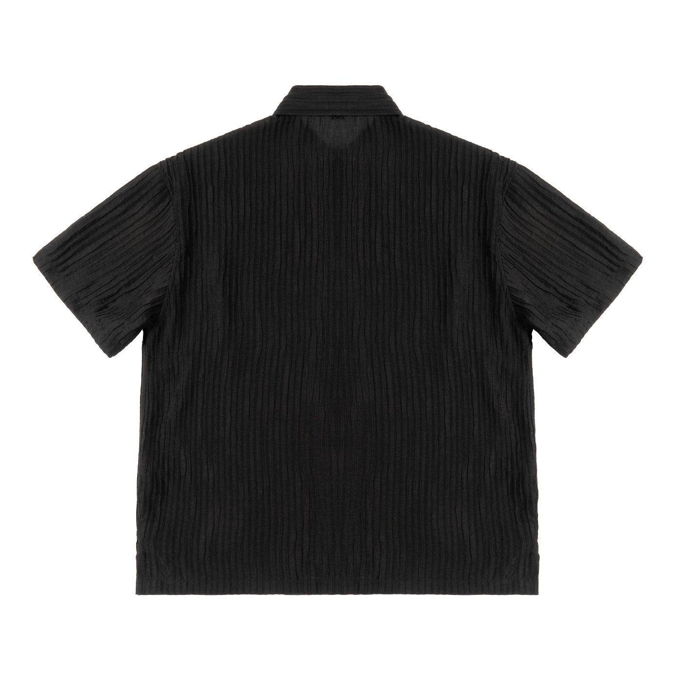 LJ Tag Textured Short Sleeve Button Down