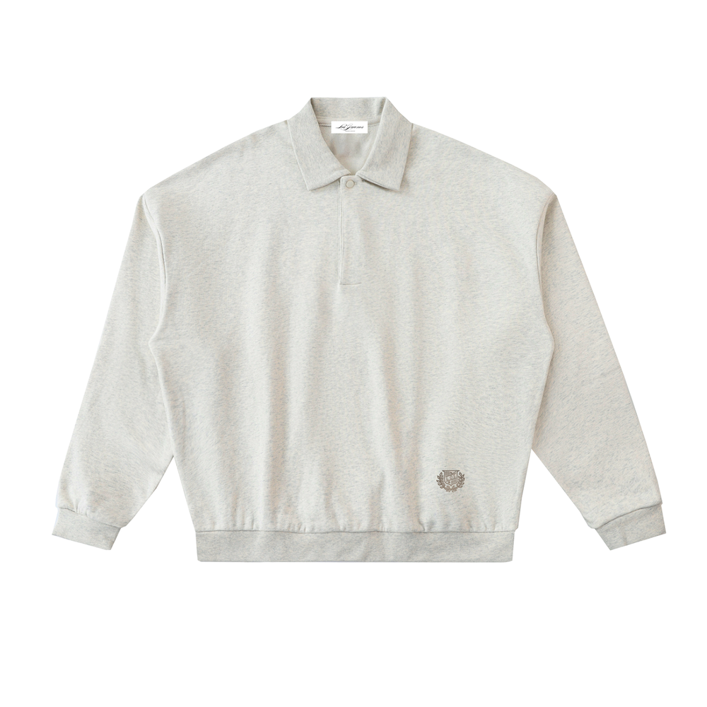 Country Club Emblem Long Sleeve Polo