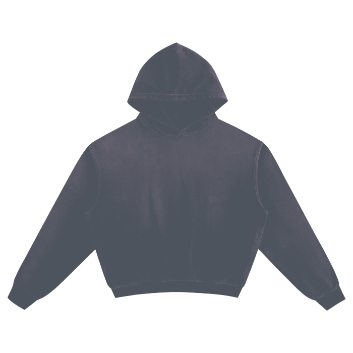 Elevated Basic Stained Boxy Hoodie