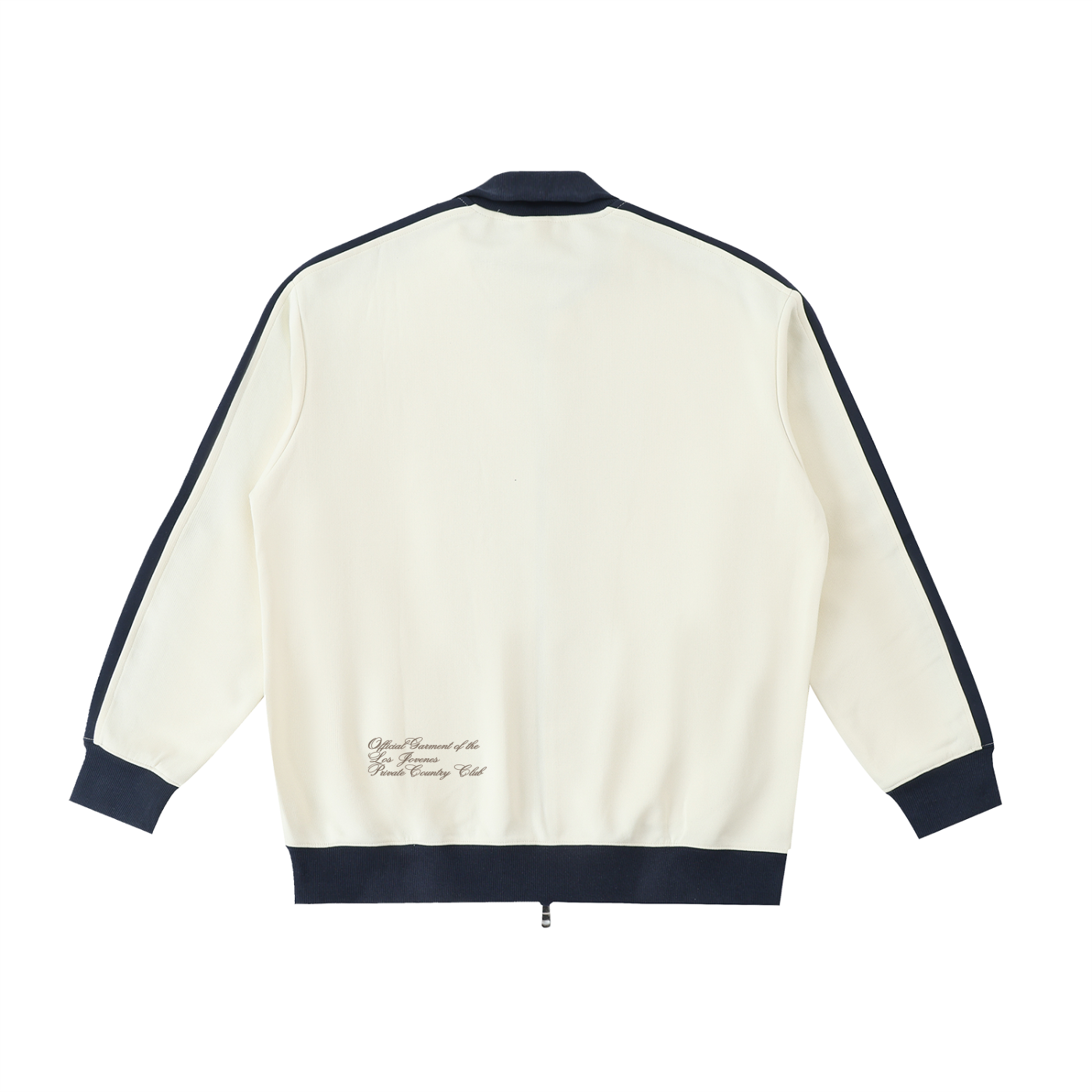 Country Club Crest Two Tone Zip Up Cardigan