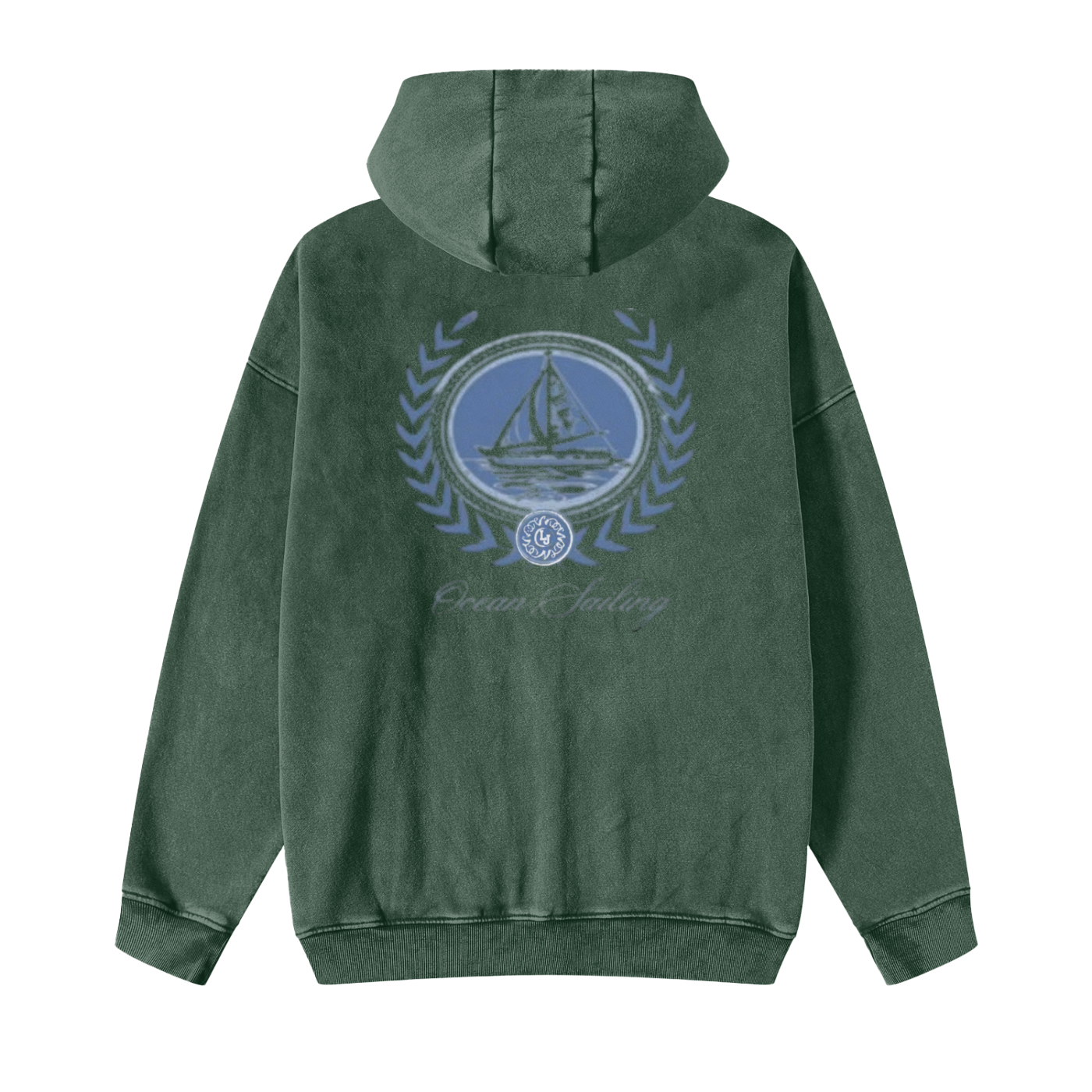 Oceans Vintage Zip Up Hoodie