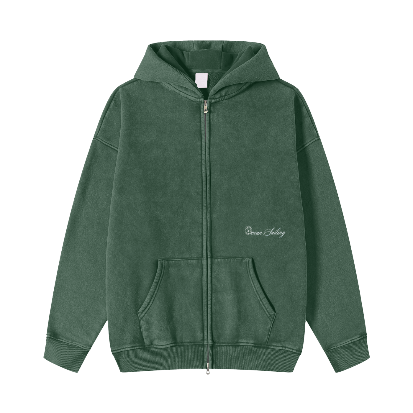 Oceans Vintage Zip Up Hoodie