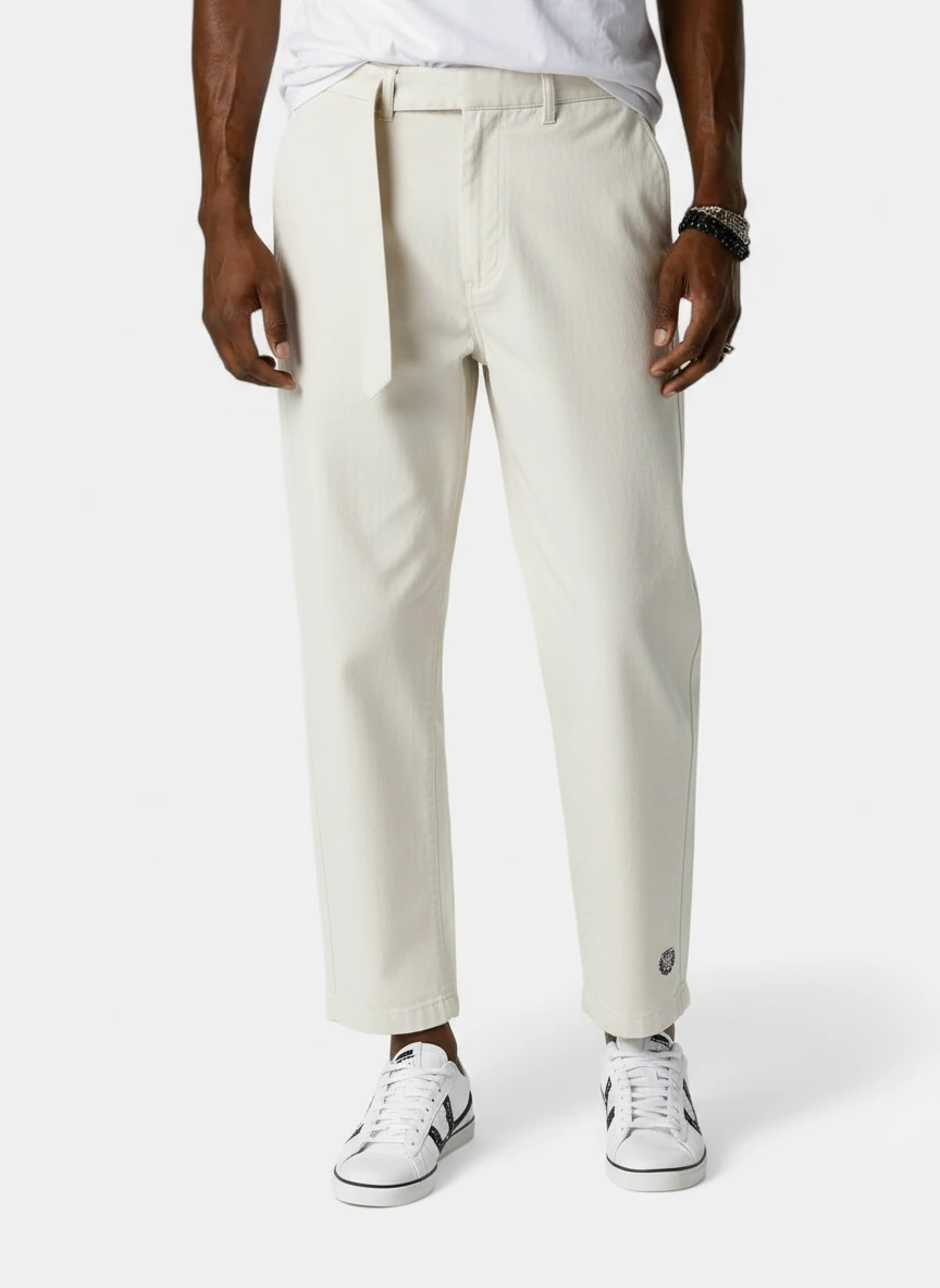 Country Club Pocket Illustration Belted Trousers
