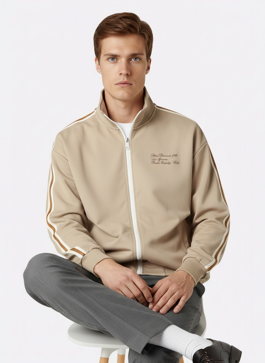 Country Club Script Track Jacket