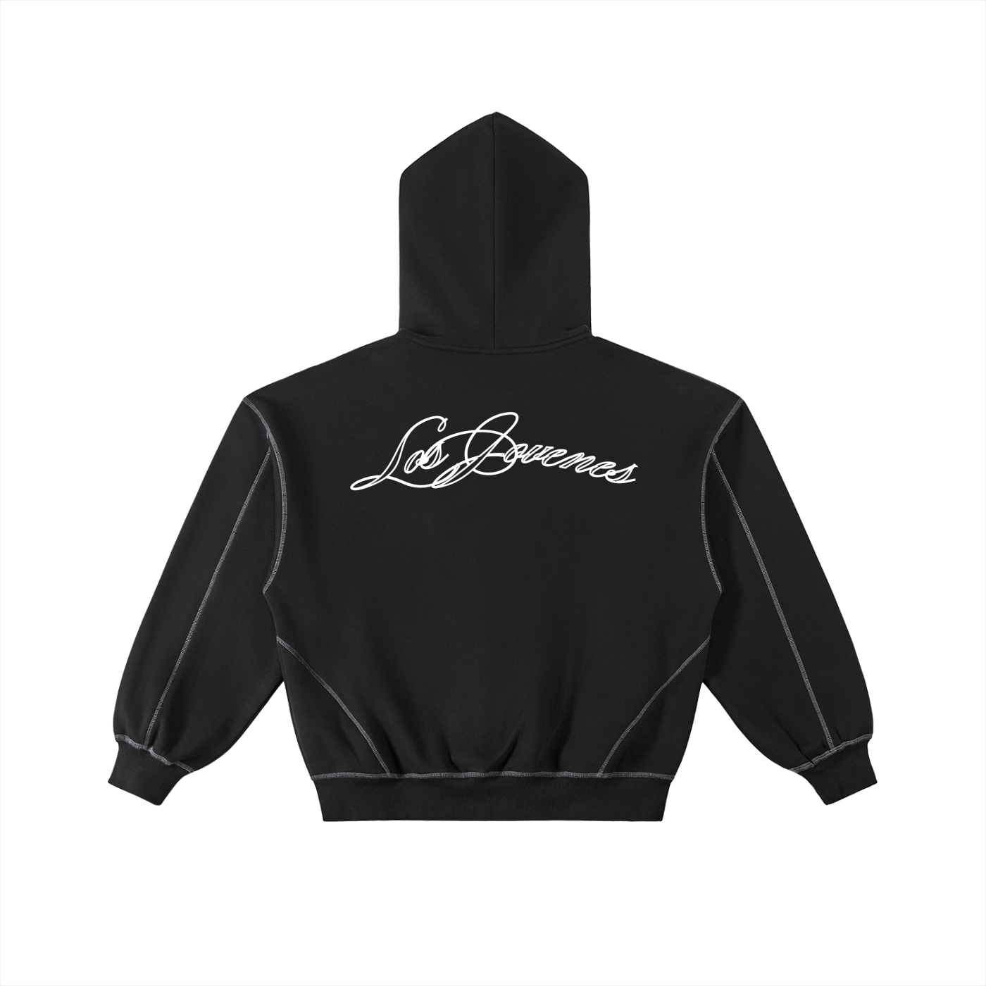 Signature Contrast Stitched Zip Up Sweater