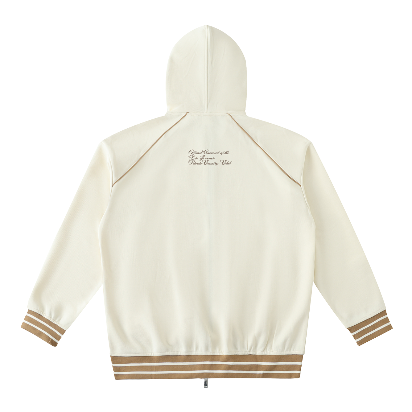 Country Club Striped Trim Zip-Up