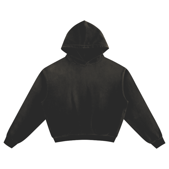 Elevated Basic Stained Boxy Hoodie