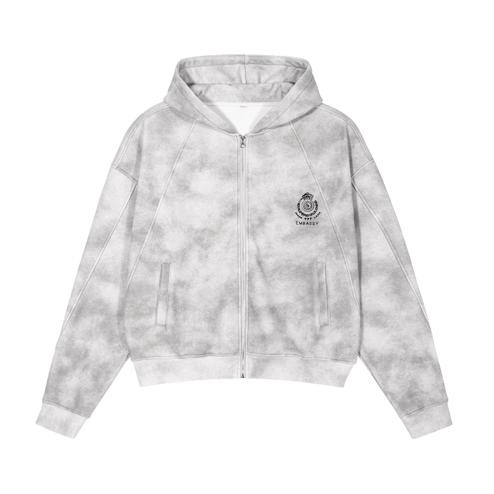 Embassy of LJ Camo Zip Up Sweater
