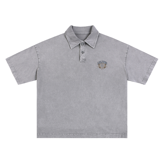L. Jvns Crest Washed Polo