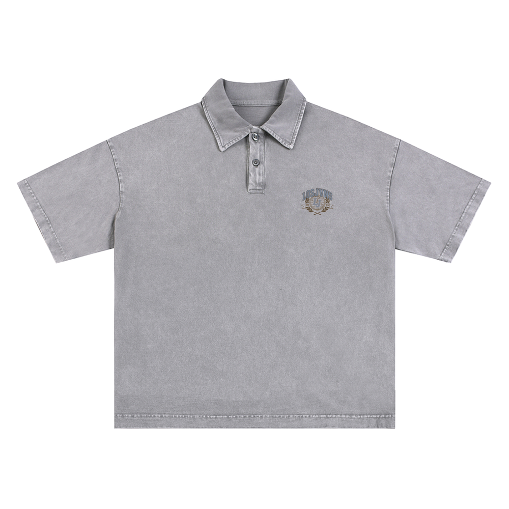 L. Jvns Crest Washed Polo