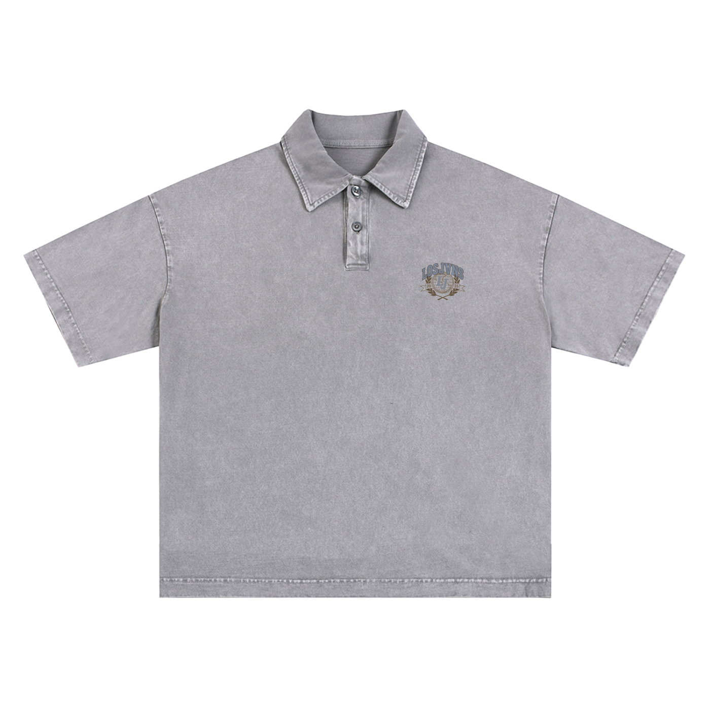 L. Jvns Crest Washed Polo