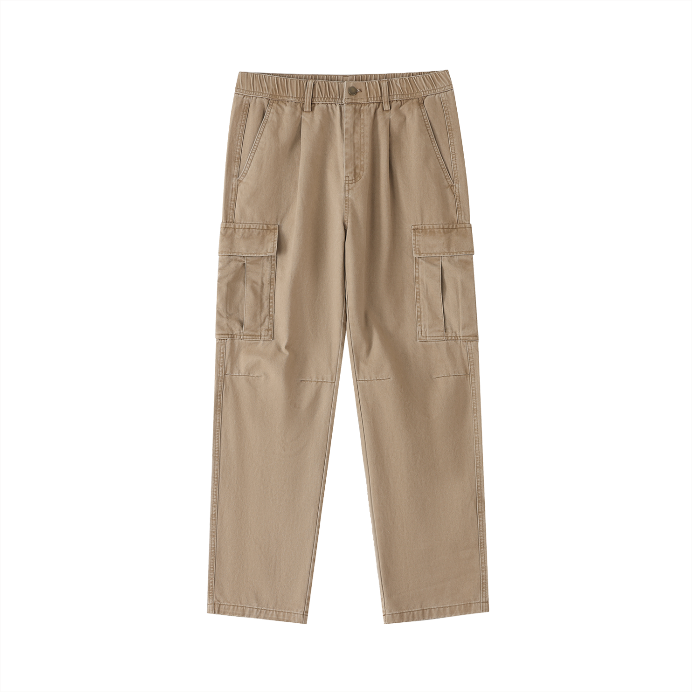 Elevated Basic Cotton Cargo Trousers