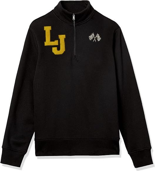 "LJ” Stitched Patch Fleece Quarter Zip