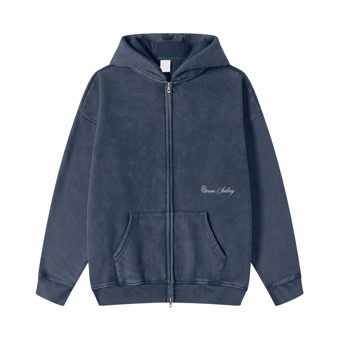 Oceans Vintage Zip Up Hoodie