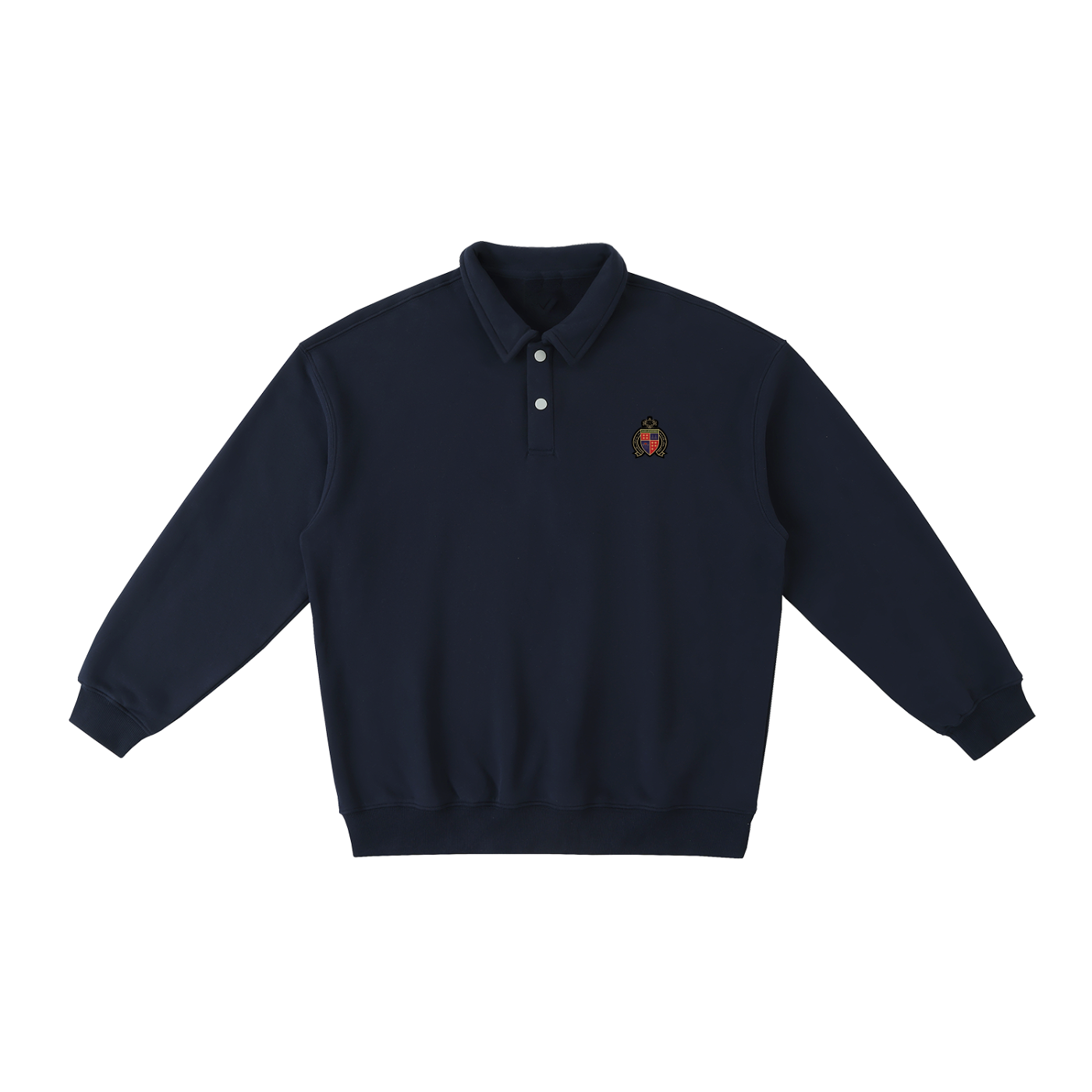 Royal Emblem Long Sleeve Polo