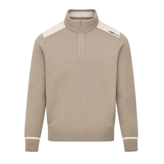 Knit Cashmere Blend Quarter Zip