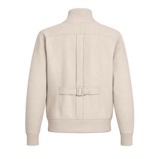 Knit Tag Button Up Jacket