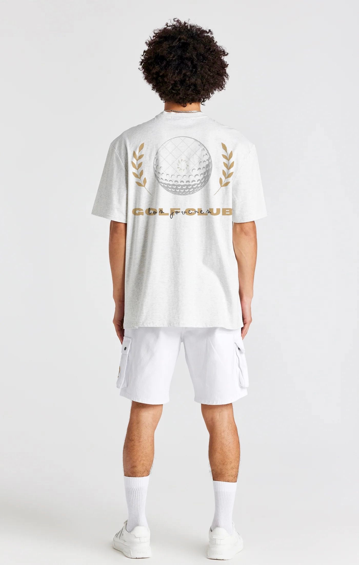 "Golf Club Gold" Classic Crew Neck Cotton T-Shirt