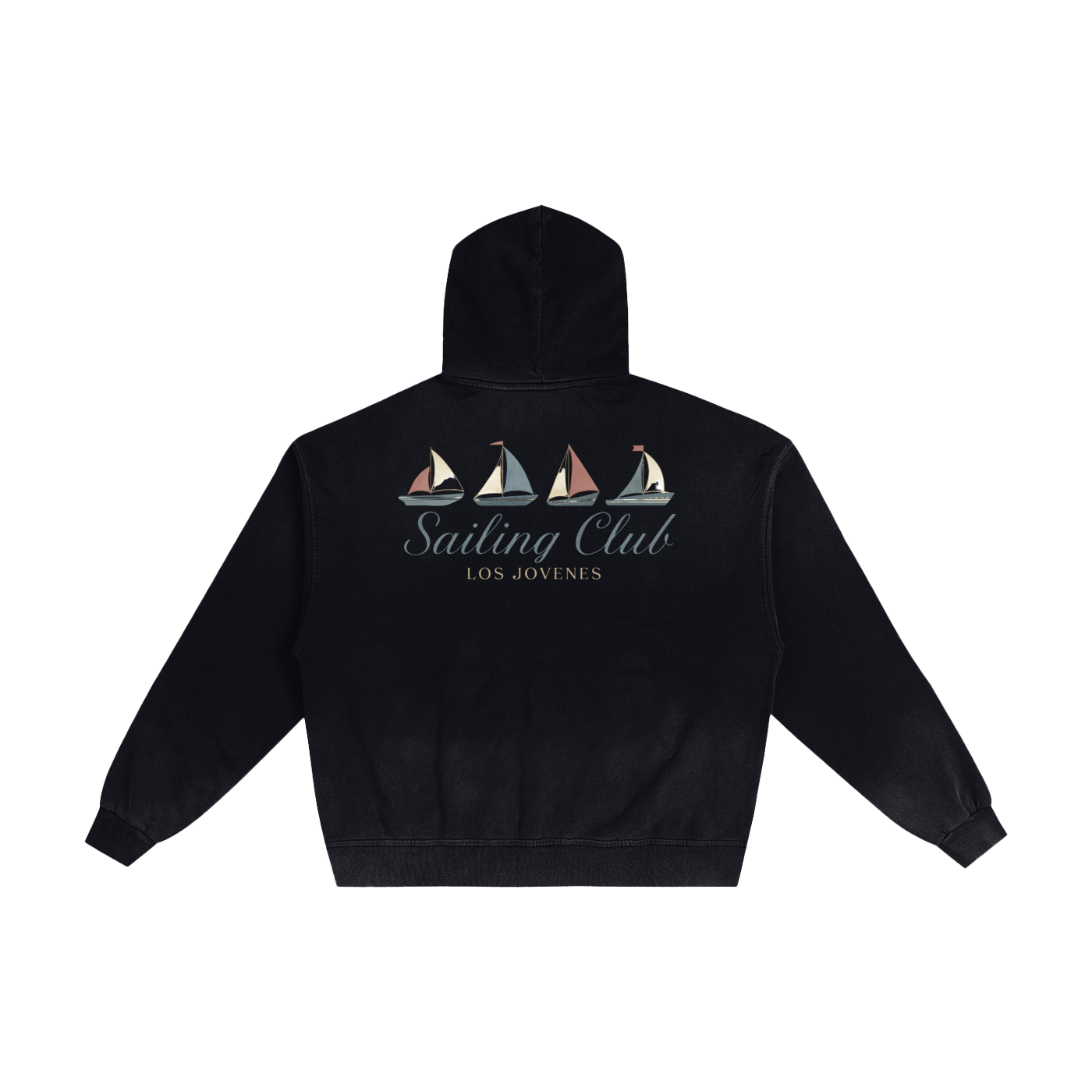 Sailing Ragged Zip Up Hoodie