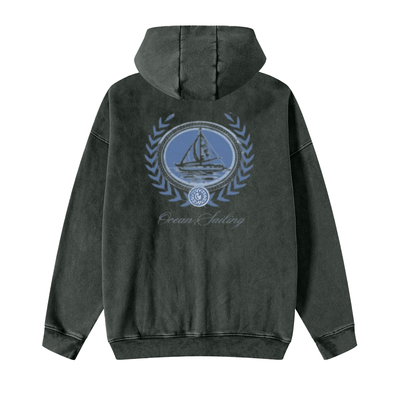 Oceans Vintage Zip Up Hoodie