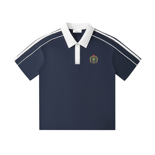 Country Club Crest Two-Tone Polo