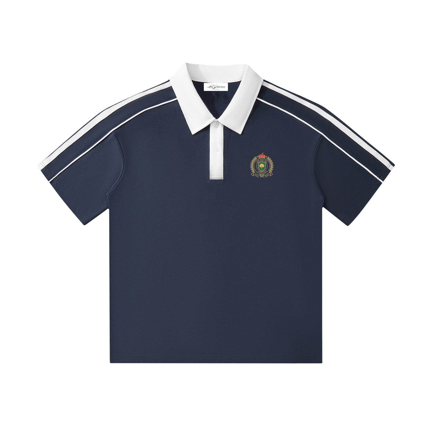 Country Club Crest Two-Tone Polo