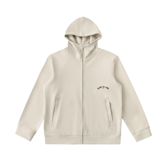 Alma De JVNS High Neck Zip Up Sweater