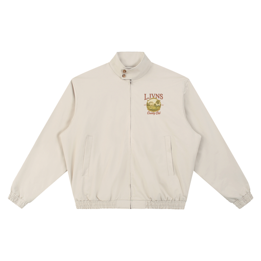 Country Club Buttoned Collar Jacket