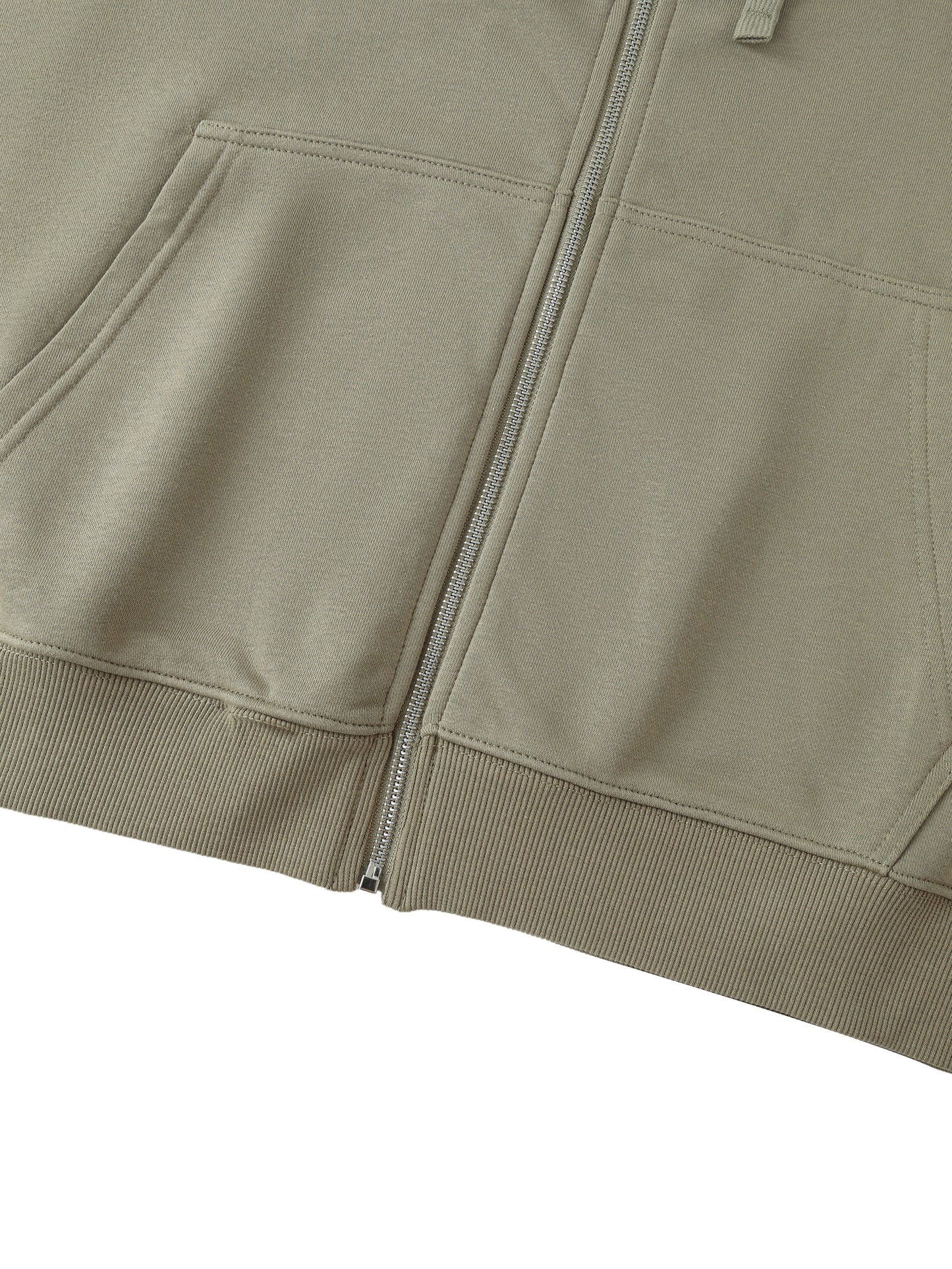 Elevated Basic Heavyweight Zip Up Sweater