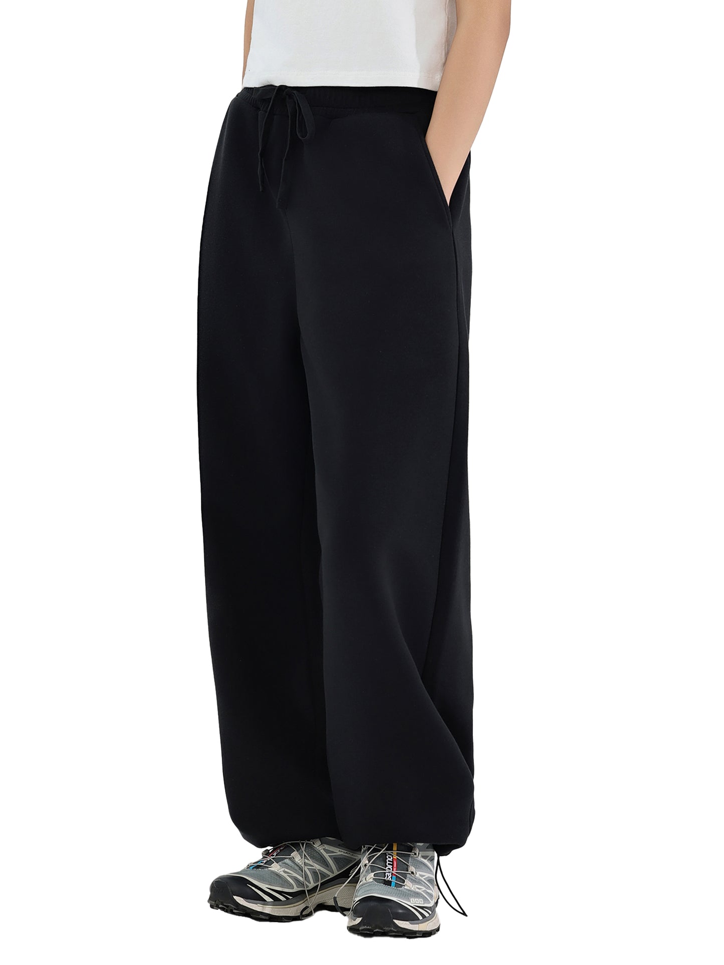 Elevated Basic Adjustable Straight-Leg Sweats