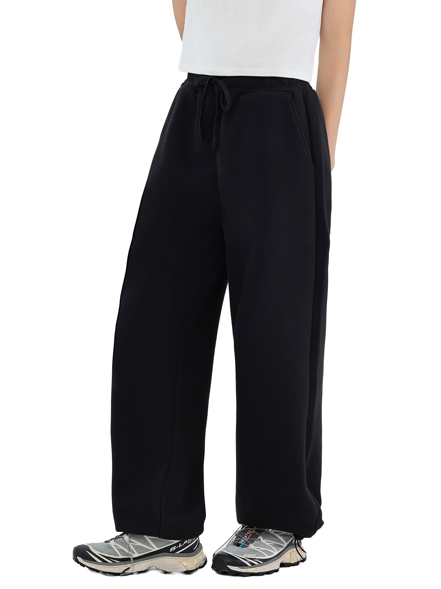 Elevated Basic Adjustable Straight-Leg Sweats