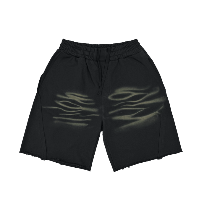 Elevated Basic Tiger Scratch Washed Shorts