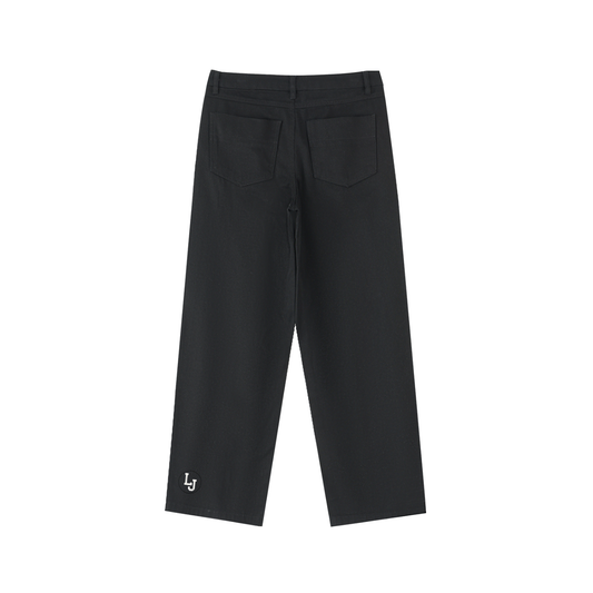 Elevated Basic Cotton Straight Leg Jeans