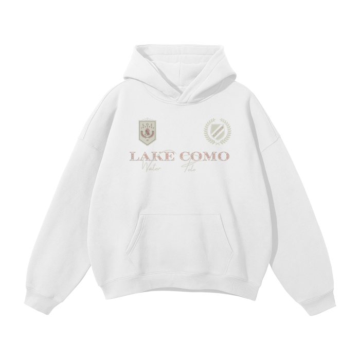 Streetwear Unisex Oversized Solid Color Fleece Hoodie