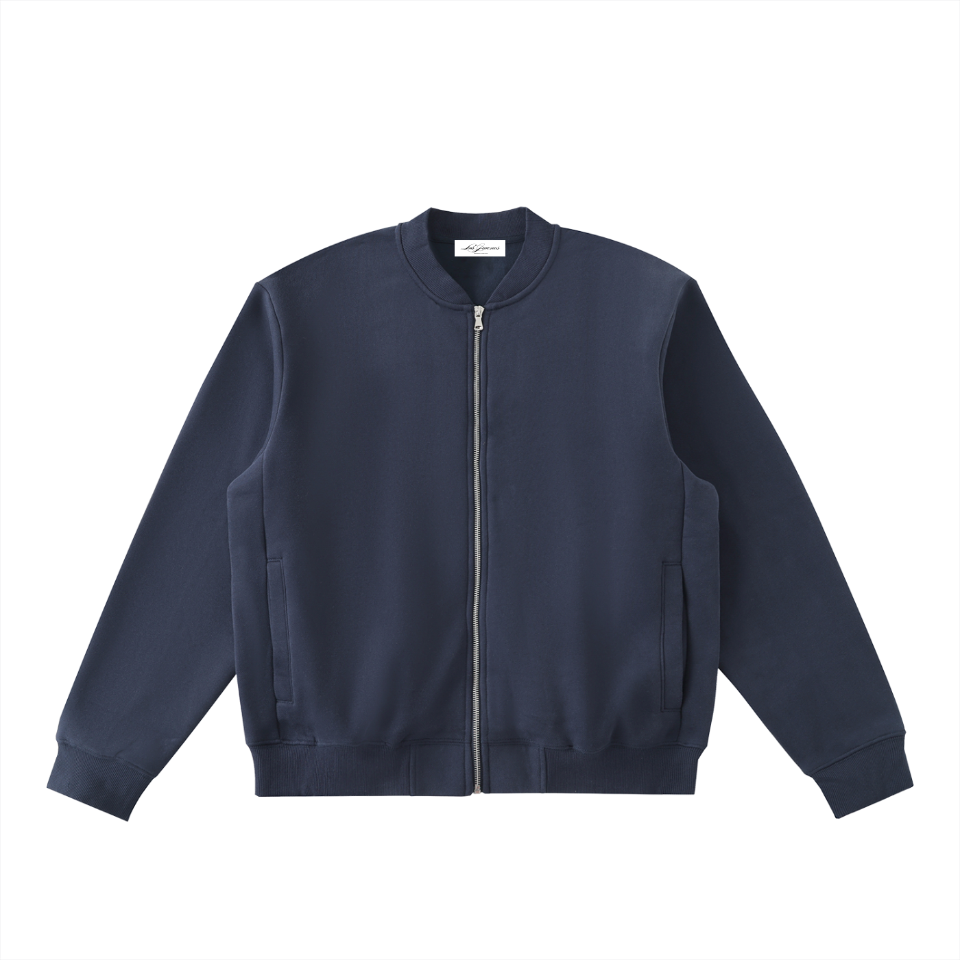 Elevated Basic Zip-Up Fleeced Bomber