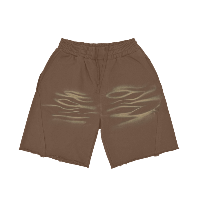 Elevated Basic Tiger Scratch Washed Shorts