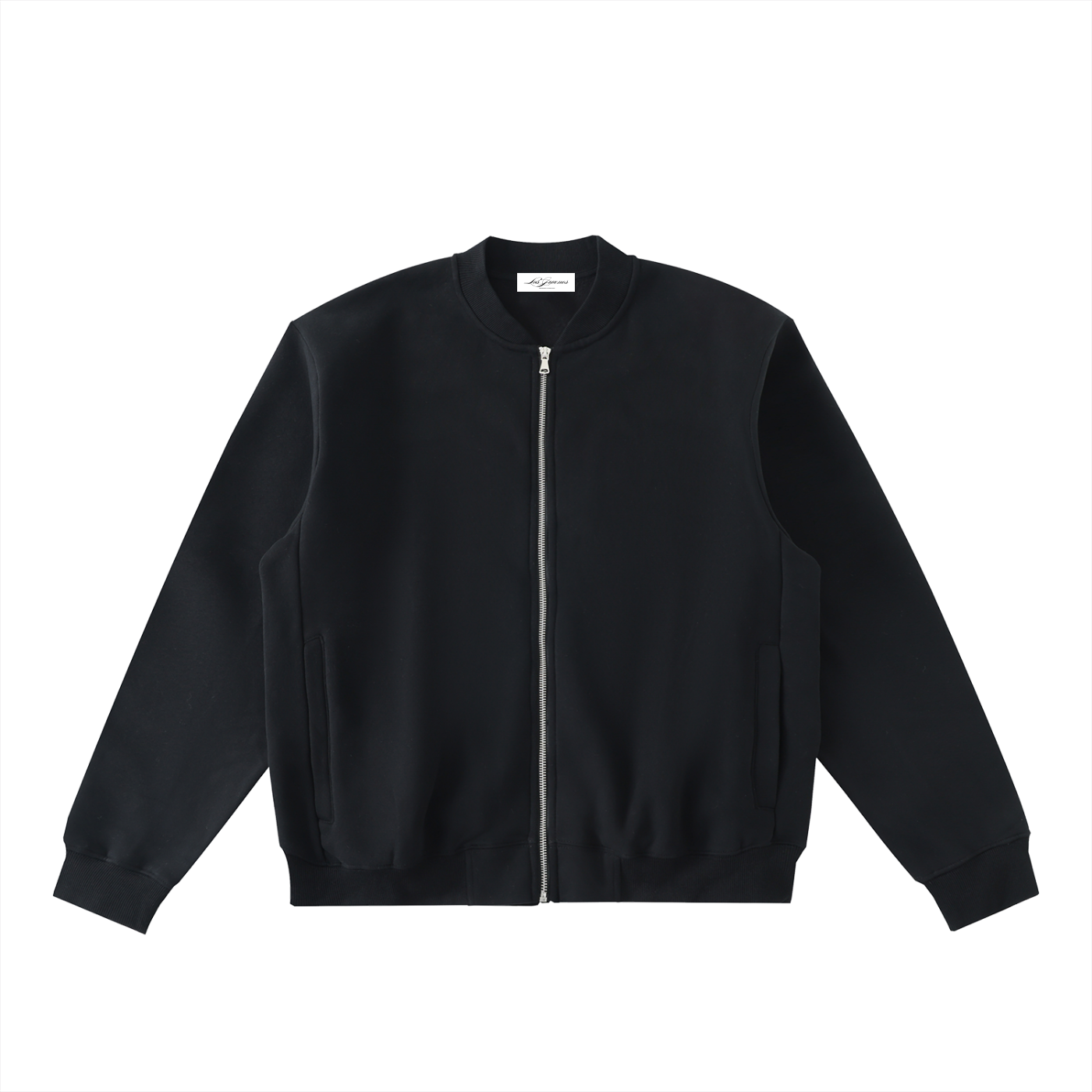Elevated Basic Zip-Up Fleeced Bomber