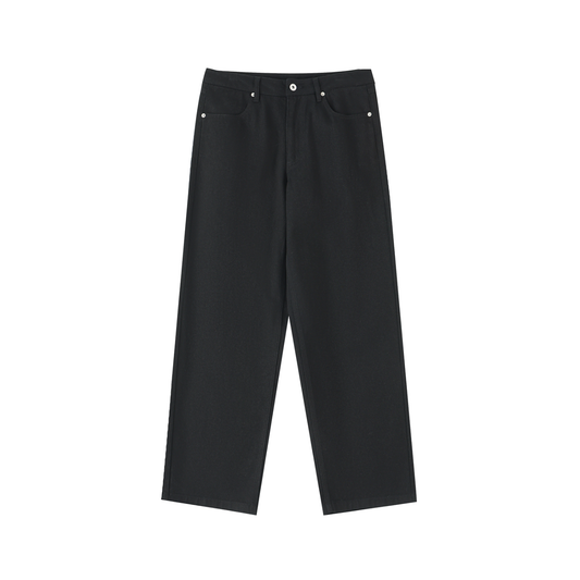 Elevated Basic Cotton Straight Leg Jeans