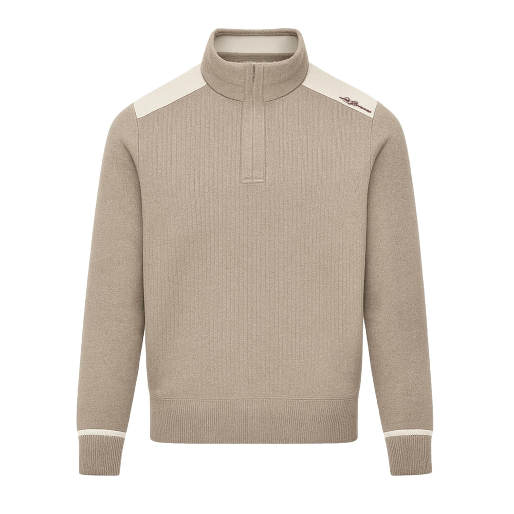 Knit Cashmere Blend Quarter Zip