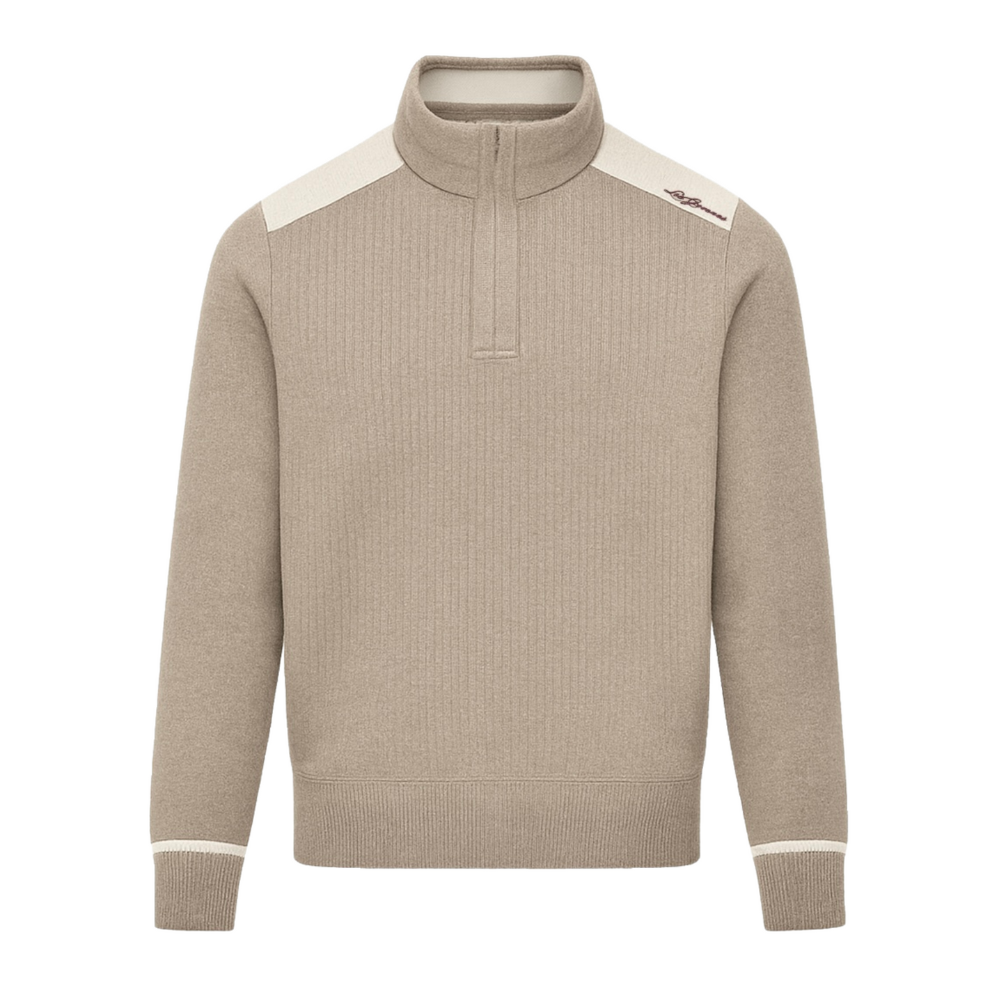 Knit Cashmere Blend Quarter Zip