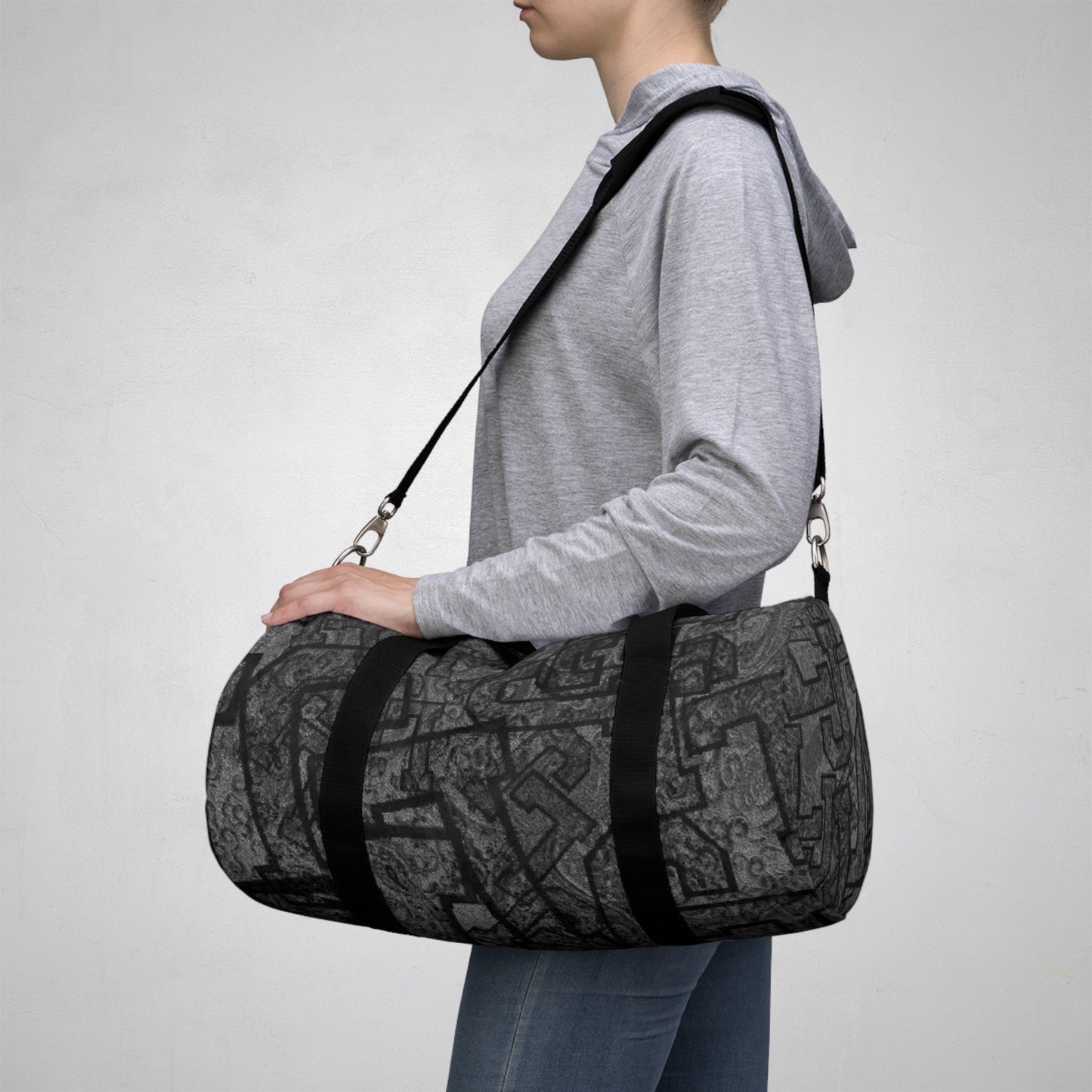 Elevated Basic Pattern Duffle Bag
