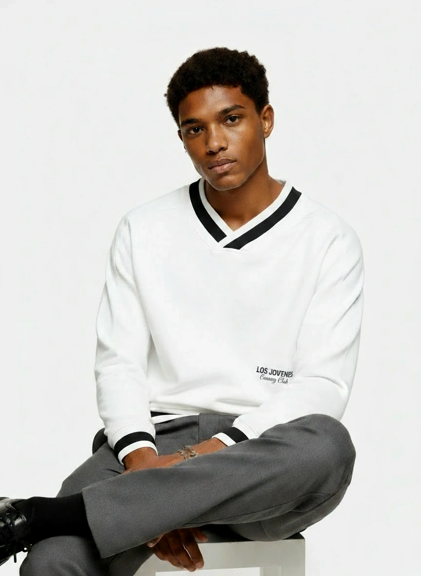 Country Club V-Neck Lined Sweater