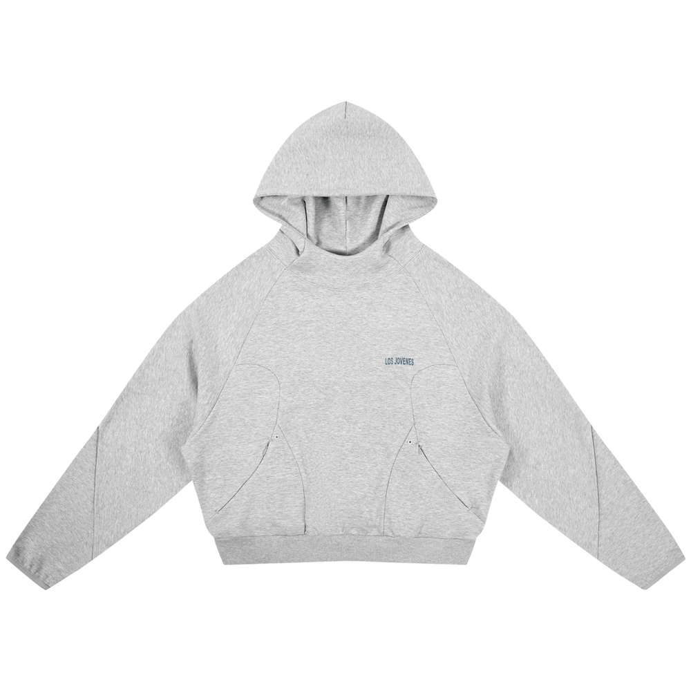 Ski Mountains Panel Hoodie