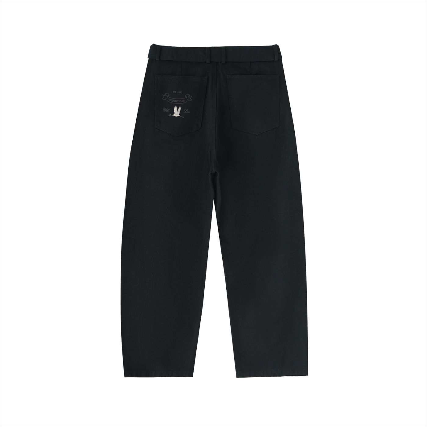 Country Club Pocket Illustration Belted Trousers