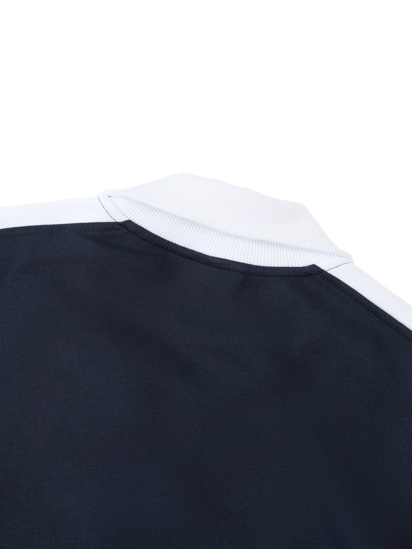 Country Club Crest Two Tone Zip Up Cardigan