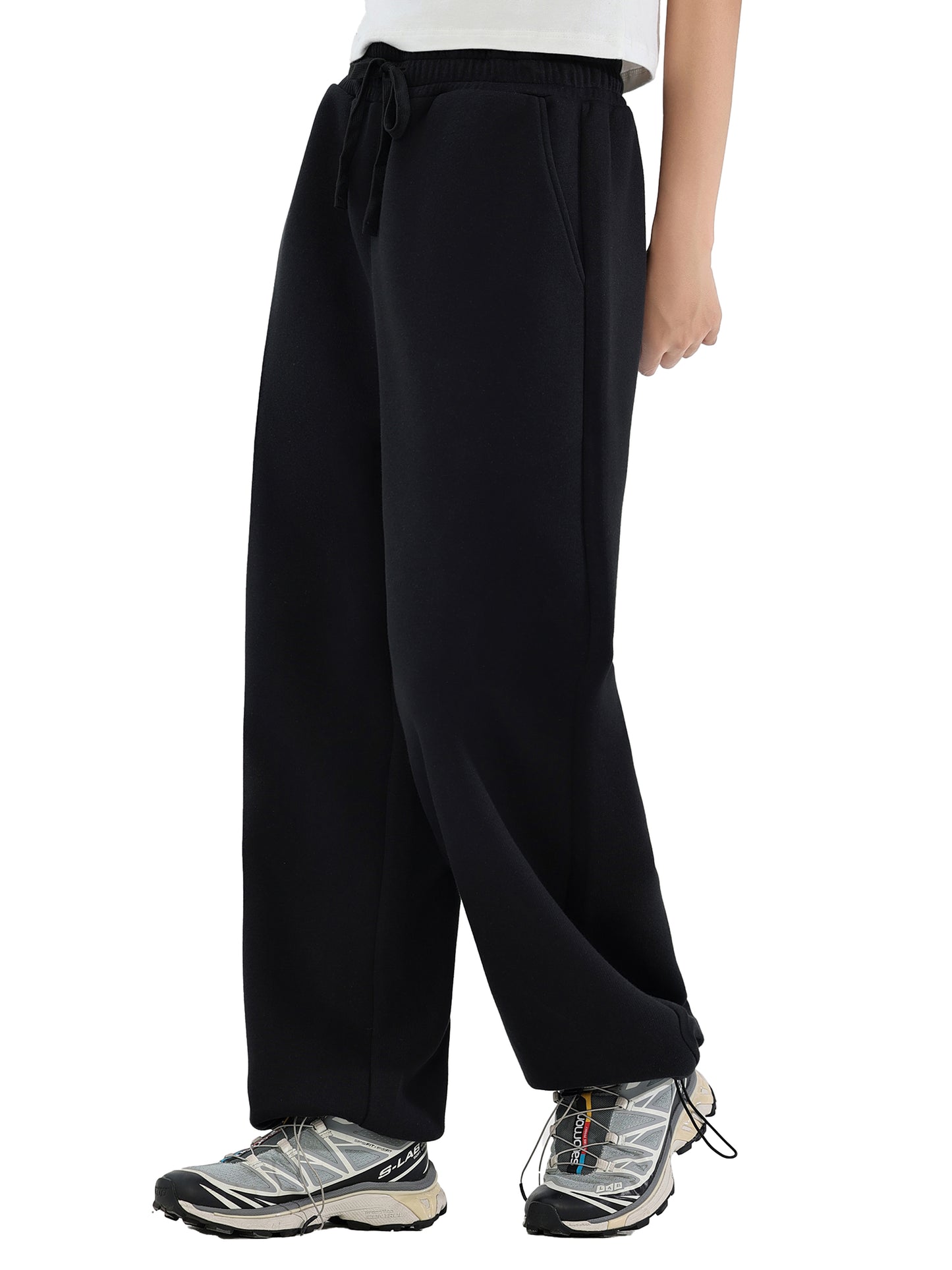 Elevated Basic Adjustable Straight-Leg Sweats