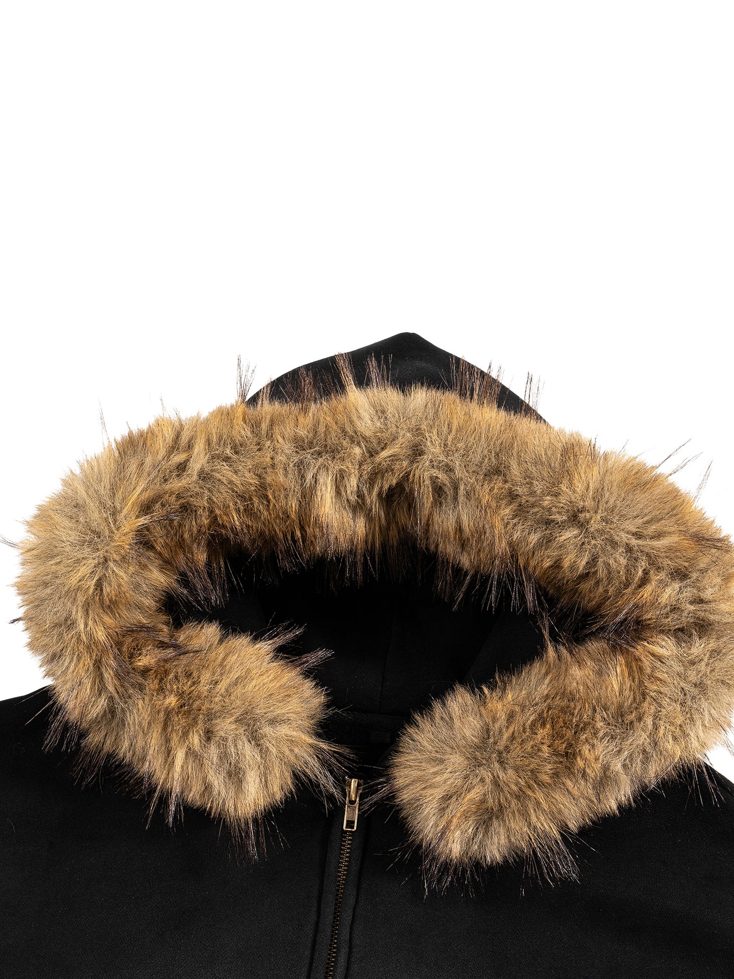 L.JVNS Ski Detachable Fur Zip Up Sweater